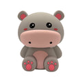 Lampada da comodino per bambini in silicone morbido con cambio colore LED a tema ippopotamo