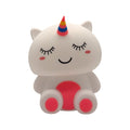 Lampada da comodino per bambini in silicone morbido con cambio colore LED a tema unicorno