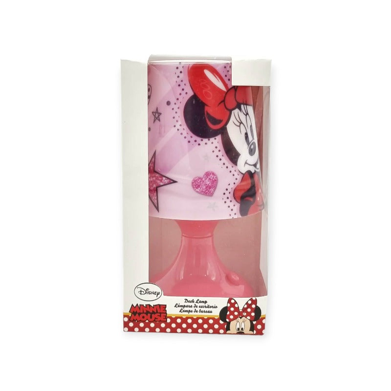 Lampada da scrivania Disney Minnie Mouse. Funziona a batterie AA Stilo, senza fili, la puoi spostare dove vuoi per tutta la tua camera