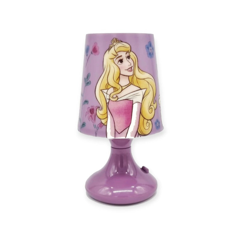 Lampada da scrivania Disney Principesse. Funziona a batterie AA Stilo, senza fili, la puoi spostare dove vuoi per tutta la tua camera