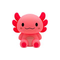 Lampada notturna axolotl I-Total Soft Glow — silicone soft-touch rosa, LED color changing, timer 30/60 min, USB-C. Regalo virale per bambini e adulti.