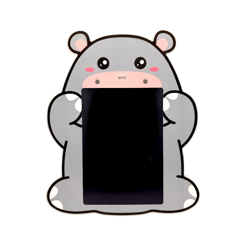Tablet disegna scrivi e cancella a forma di ippopotamo