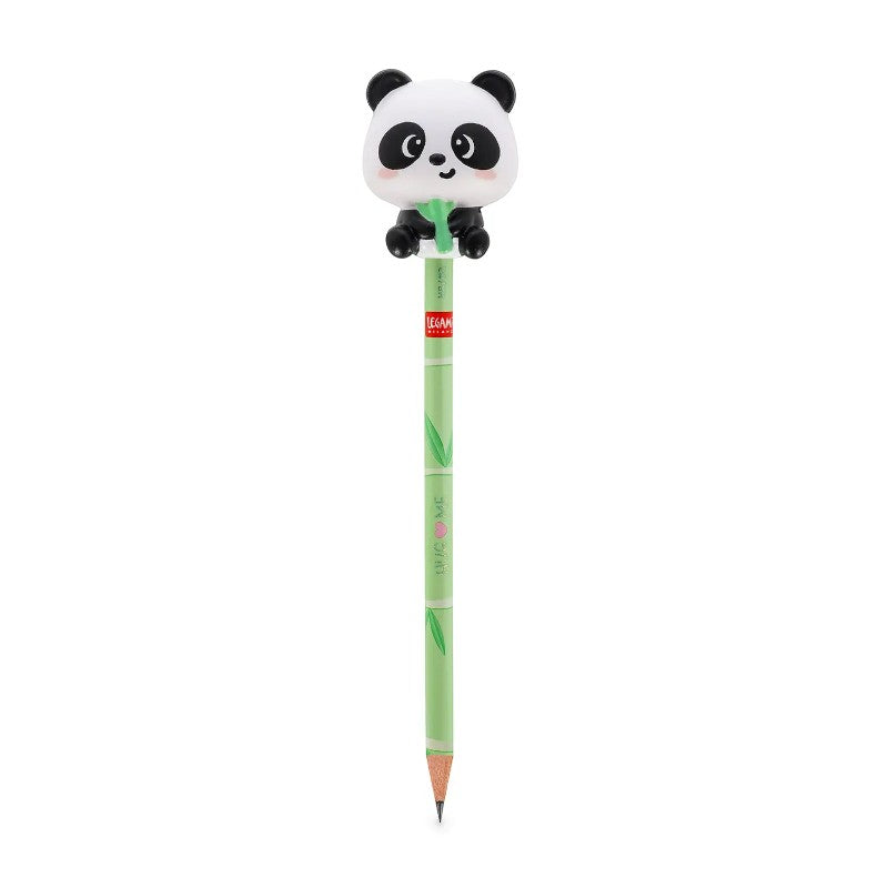 Matita HB Legami con squishy anti-stress — fusto decorato kawaii, topper morbido slow-rise, varianti ape, gatto, panda, unicorno e altri. 