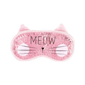 Bellissima maschera a gel per occhi legami a tema gattino