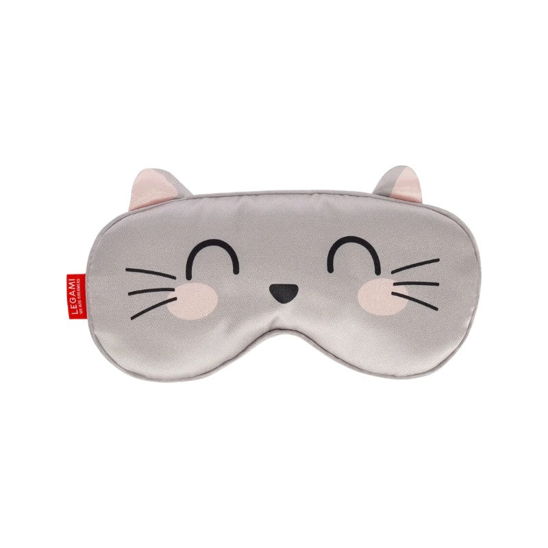 Mascherina per dormire Legami Gatto Nap Queen super morbida con orecchiette rosa: per un sonno di bellezza senza interruzioni. Su Viano Shop!