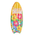 Materassino gonfiabile Legami Tropicana Dream 70x173cm: forma surf, PVC resistente, max 90kg, toppa inclusa. Design floreale tropicale. Per piscina e mare!
