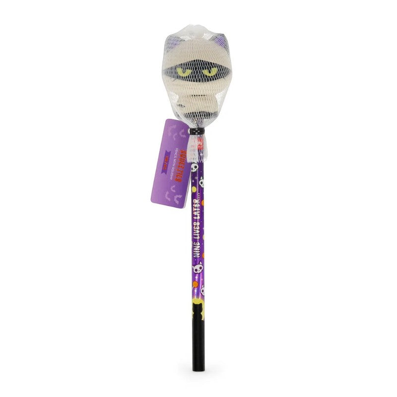Matita HB Legami Gatto Mummia Spooky Vibes: topper squishy antistress, fusto Nine Lives Later. La matita Halloween da collezione! Scoprila