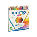 Confezione composta da 24 matite colorate in legno dai colori intensi. I migliori pastelli colorati in circolazione sono senza dubbio quelli della Giotto Stilnovo.