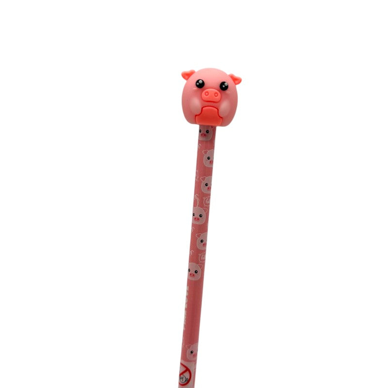 Matite HB animali I-Total — legno decorato con topper animaletto kawaii 3D, tanti soggetti da collezionare. Regalo originale per bambini.