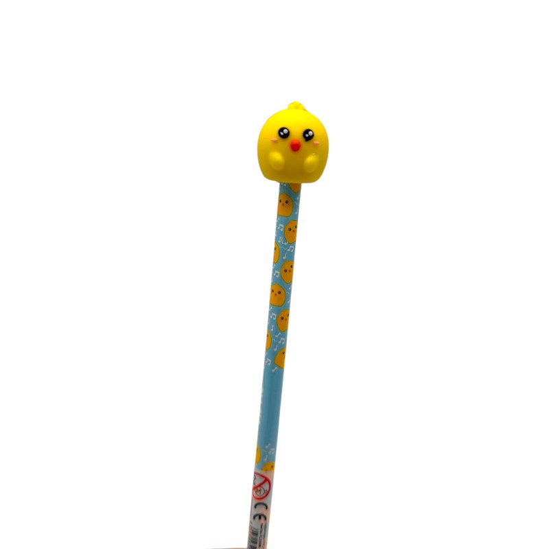 Matite HB animali I-Total — legno decorato con topper animaletto kawaii 3D, tanti soggetti da collezionare. Regalo originale per bambini.