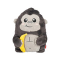 Maxi peluche gorilla Legami Super Soft — pelo ultra-soffice, faccina kawaii ricamata, bananina gialla. Regalo morbidissimo per bambini e adulti.