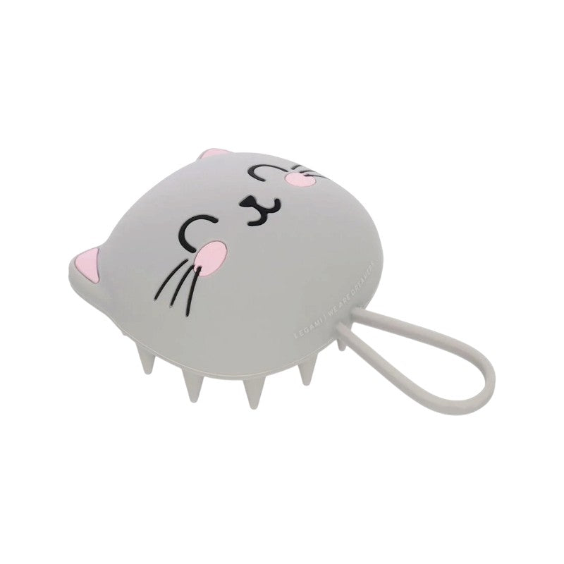 Spazzola massaggiante per shampoo Legami Gatto Relax & Shine: massaggia ed esfolia il cuoio capelluto, per tutti i capelli. Su Viano Shop!