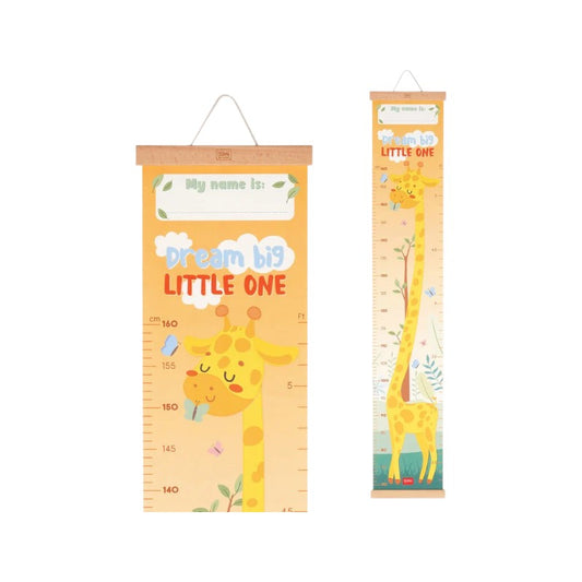 Bellissimo metro misuratore altezza da parete legami a tema giraffe