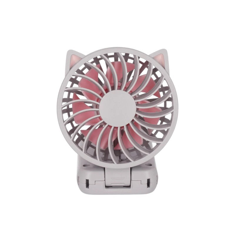 Ventilatore pieghevole ricaricabile Legami Kitty: 3 velocità, 3 inclinazioni, USB Type-C incluso, 50g. Design gatto kawaii. Fresco e tascabile ovunque!
