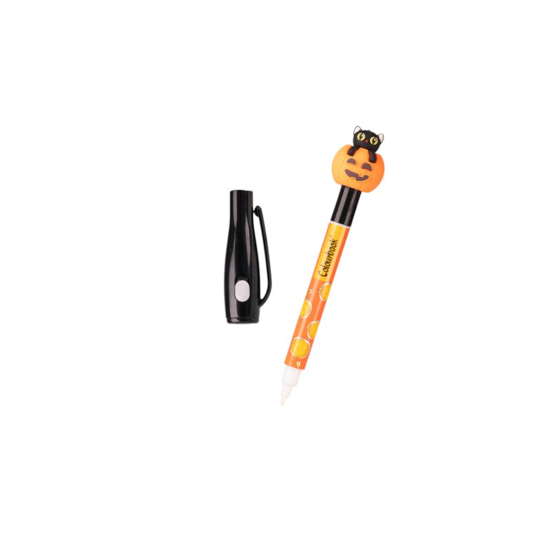 Mystery Pen Colourbook Trick or Treat: penna magica con inchiostro invisibile e luce UV per svelare messaggi segreti di Halloween. Su Viano Shop!
