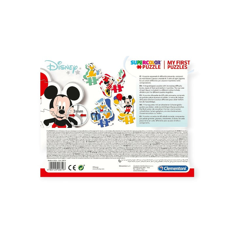 My first puzzle Topolino. Quattro puzzle da 3-6-9-12 pezzi