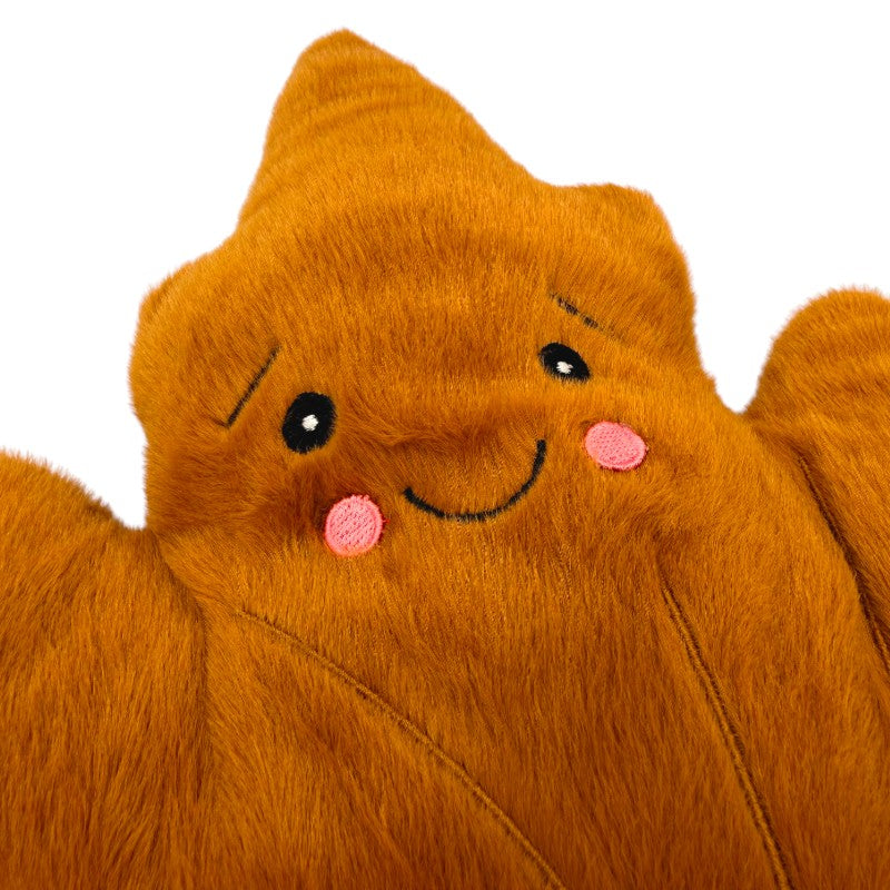 Cuscino peluche Foglia d'Acero 48cm: design kawaii autunnale, morbido peluche, disponibile in marrone e arancione. Scoprilo ora! 