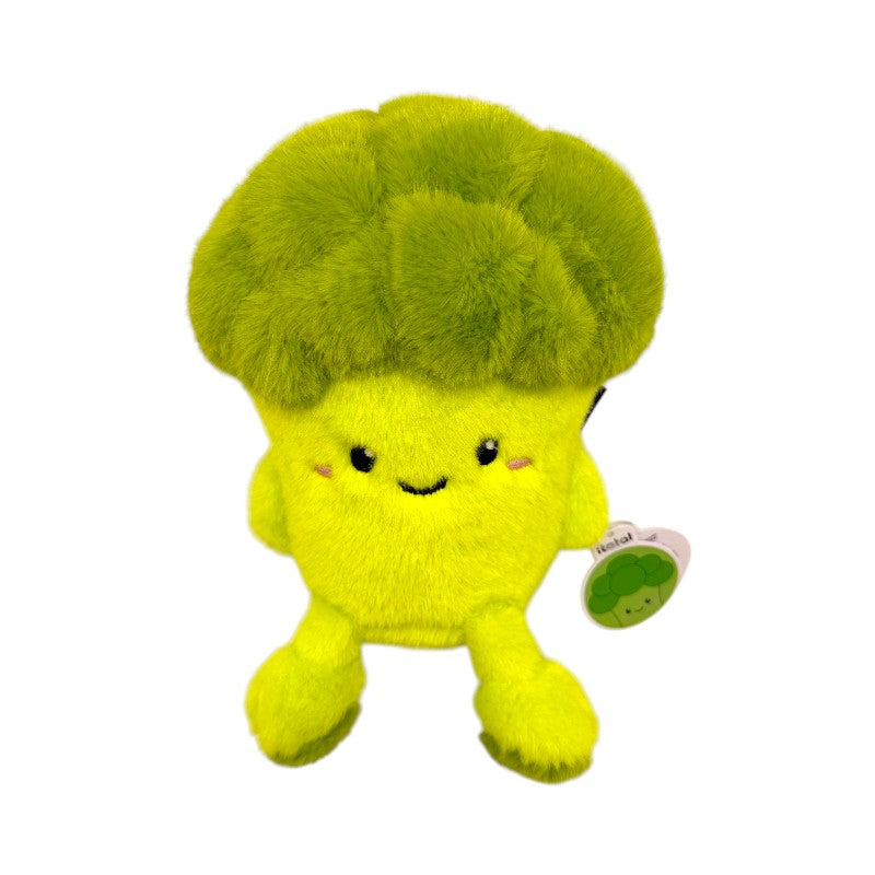Peluche broccolo kawaii I-Total Fresh Market 18cm: pelo morbidissimo e faccino sorridente. Regalo originale per bambini e amanti del kawaii. Scoprilo!