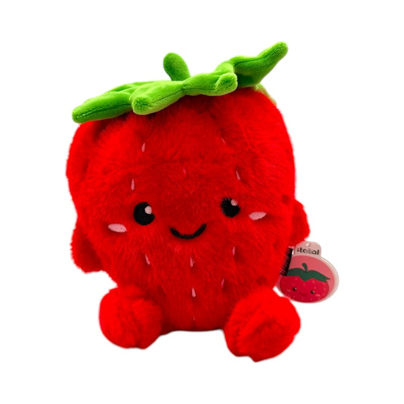 Peluche fragola kawaii I-Total Fresh Market 18cm: pelo morbidissimo e faccino assonnato. Regalo originale e tenero per bambini e amanti del kawaii. Scoprilo!

