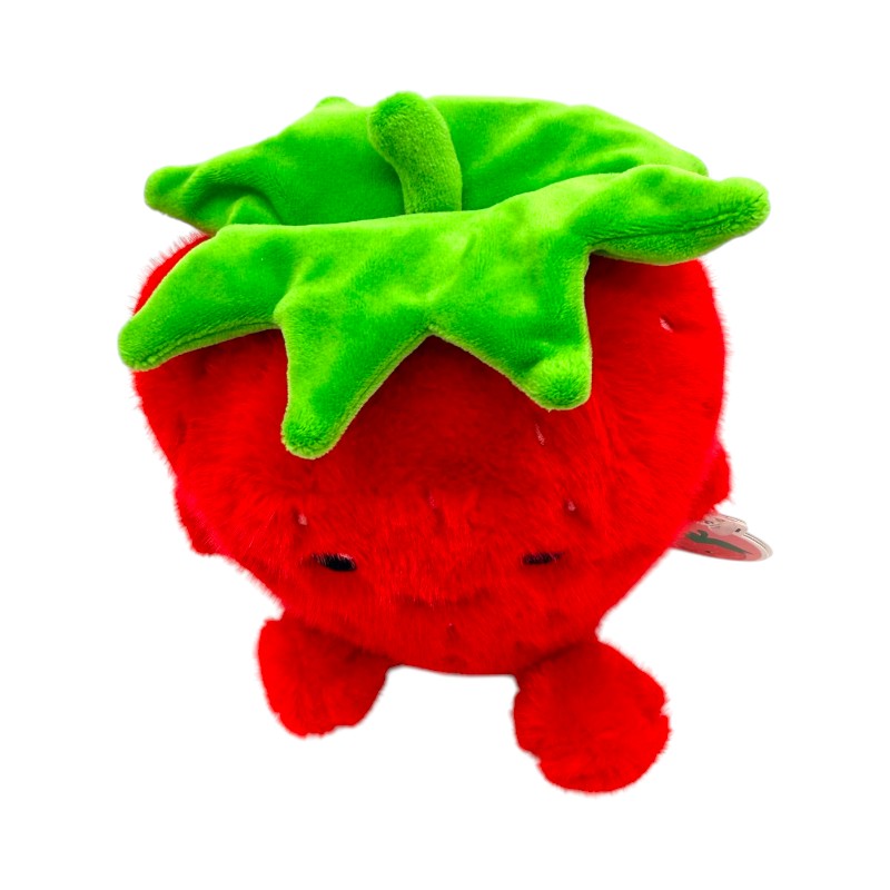 Peluche fragola kawaii I-Total Fresh Market 18cm: pelo morbidissimo e faccino assonnato. Regalo originale e tenero per bambini e amanti del kawaii. Scoprilo!
