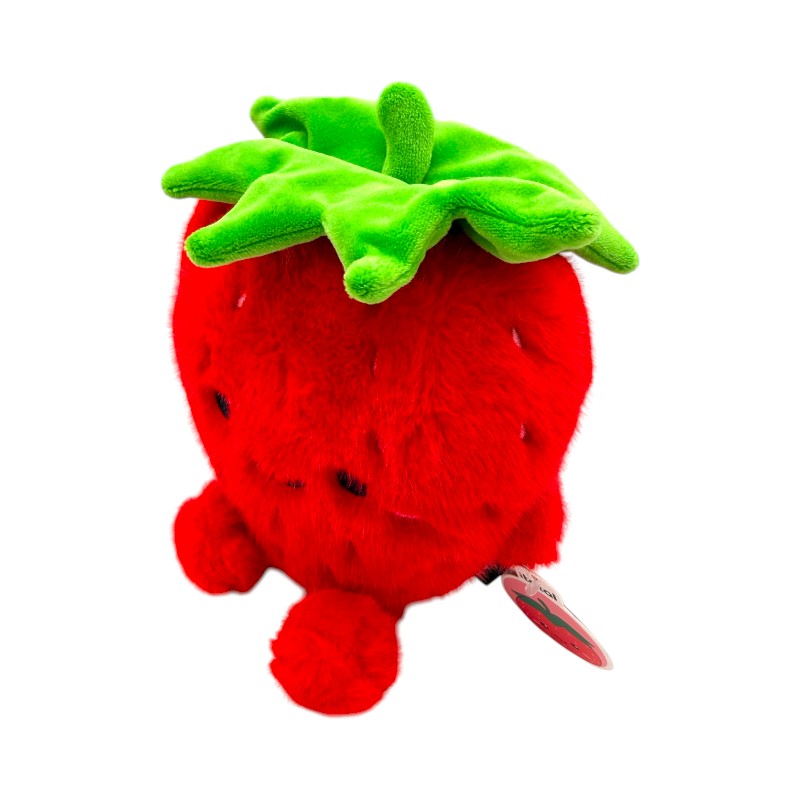 Peluche fragola kawaii I-Total Fresh Market 18cm: pelo morbidissimo e faccino assonnato. Regalo originale e tenero per bambini e amanti del kawaii. Scoprilo!
