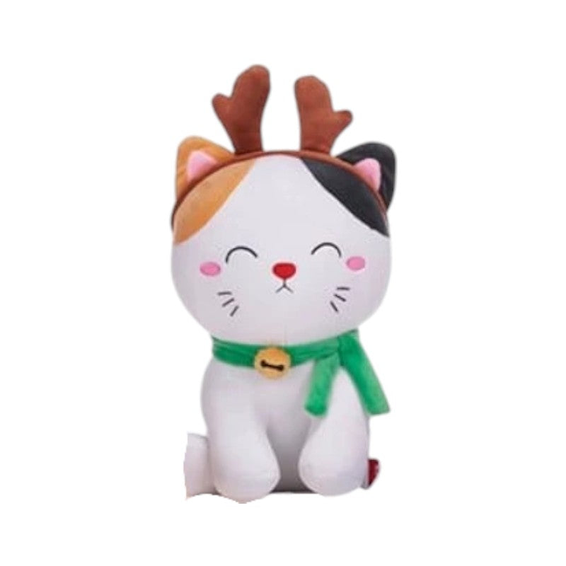 Bellissimo peluche kawaii natalizio a forma di gatto