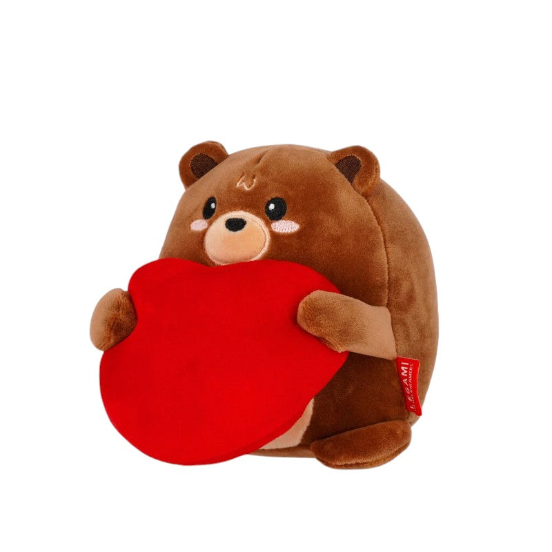 Peluche Legami Orsetto con Cuore rosso, morbidissimo e kawaii: idea regalo romantica per San Valentino e chi ami. Su Viano Shop!