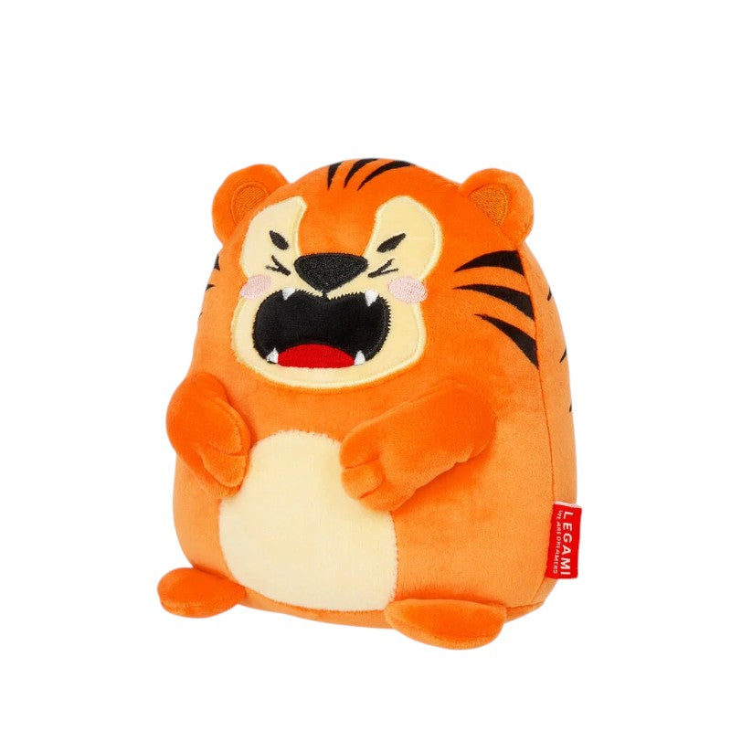 Peluche Legami Tigre kawaii morbidissimo con musetto ricamato che ruggisce: da coccolare o regalare. Scoprilo su Viano Shop!
