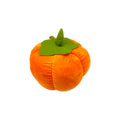 Cuscino peluche Zucca Autunnale: design kawaii con foglia, morbido peluche, disponibile in 25cm e 18cm. Il tocco d'autunno perfetto!
