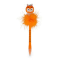 Penna a sfera Legami Zucca Pelosa Spooky Vibes: topper coniglietto, pompon di piume arancione, scritta Ready For Tricks. Edizione limitata!