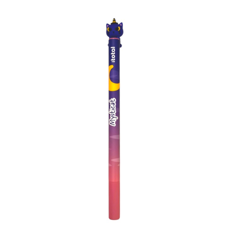 Penna cancellabile iTotal Climby Halloween: topper 3D gattino travestito, inchiostro cancellabile. La penna kawaii da collezione! Scoprila