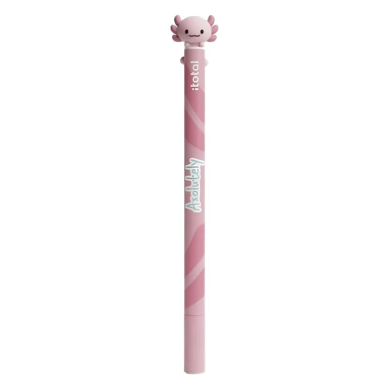Penna cancellabile iTotal Climby Axolotl: topper 3D, fusto marmorizzato, inchiostro cancellabile. La penna kawaii da collezione! Scoprila 