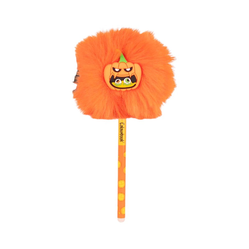 Penna gel cancellabile Colourbook Trick or Treat con pon pon peloso di Halloween: zucca, vampiro o pipistrello, inchiostro blu. Su Viano Shop!