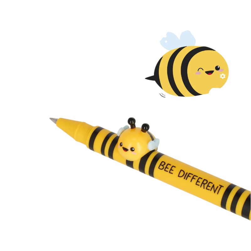 Bellissima penna a gel Legami Lovely Friends con animaletto rimovibile 3D a forma di ape