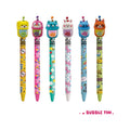Set 6 penne cancellabili tinta unita limited edition bubble tea