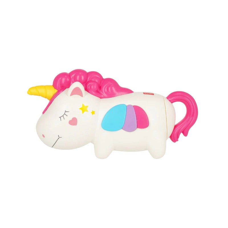 Water blaster Legami Unicorno: pistola acqua a stantuffo, 65ml, getto fino a 5m. Design unicorno kawaii bianco e arcobaleno. Il giocattolo estivo più magico!
