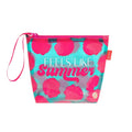 Pochette mare Legami Feels Like Summer 20x16cm: TPU trasparente impermeabile, zip, laccetto fucsia. Design conchiglie. Perfetta per spiaggia e costume bagnato!
