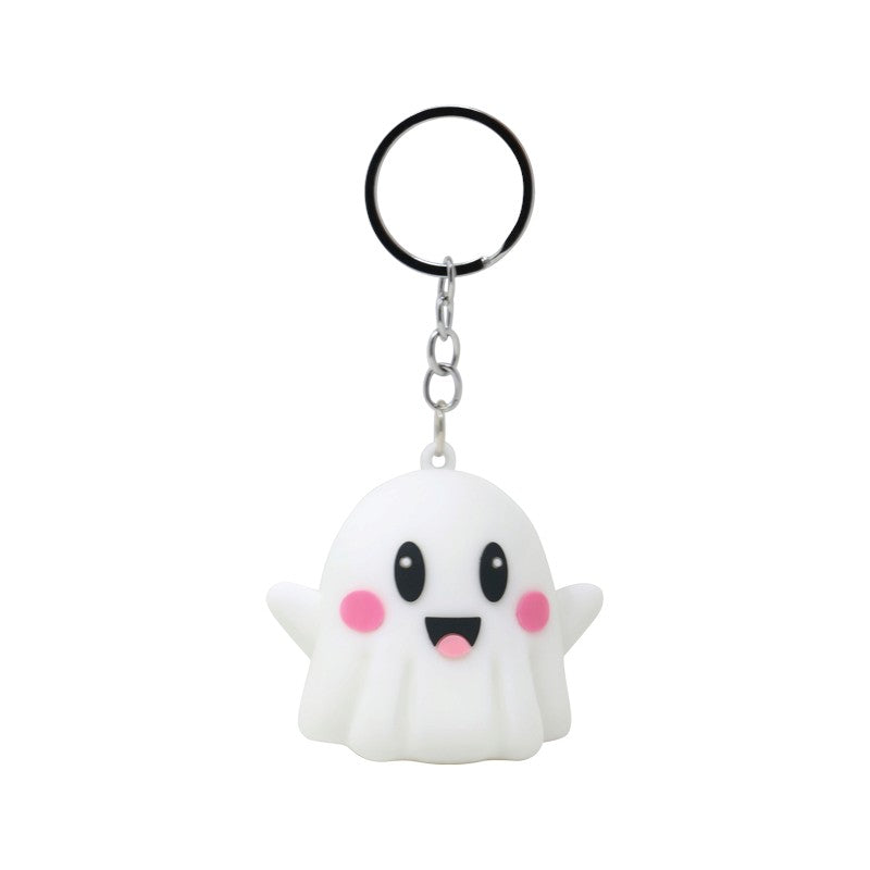 Portachiavi Halloween kawaii con fantasma, zucca, gatto nero, pipistrello, ragno e teschio: idea regalo per zaini e chiavi. Su Viano Shop!