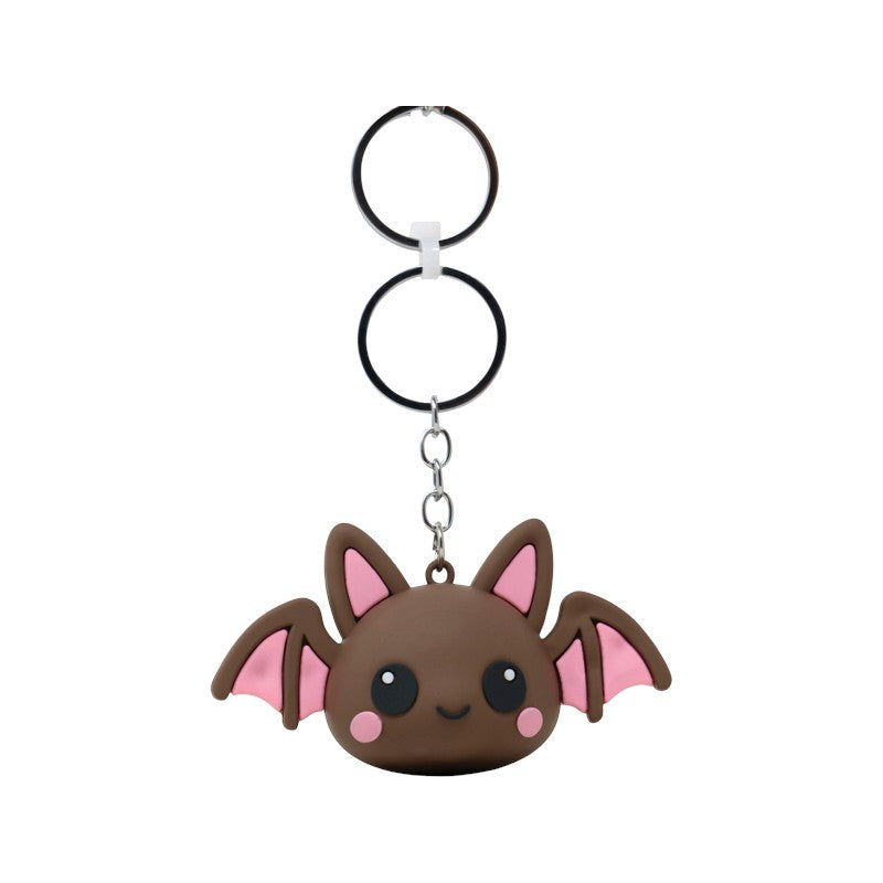 Portachiavi Halloween kawaii con fantasma, zucca, gatto nero, pipistrello, ragno e teschio: idea regalo per zaini e chiavi. Su Viano Shop!