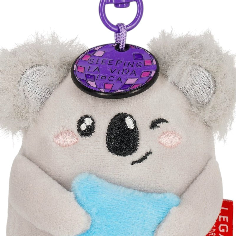 Portachiavi peluche Legami Koala con cuscino e moschettone: morbido charm kawaii per zaini e borse. Scoprilo su Viano Shop!