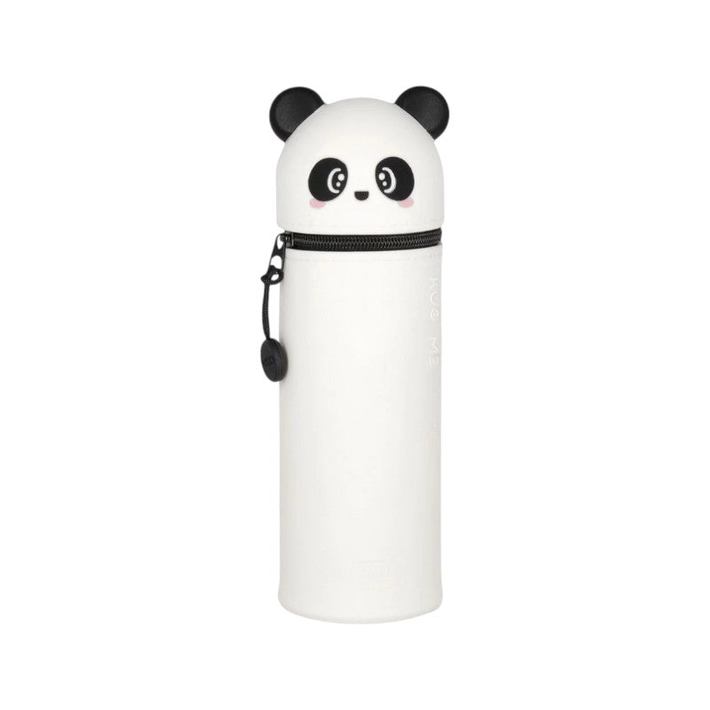 Astuccio portapenne kawaii per scuola in silicone morbido a forma di panda