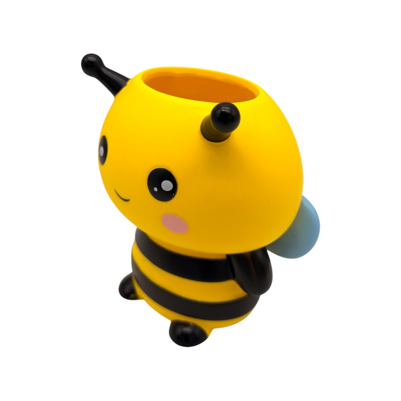 Portapenne kawaii in PVC per scrivania e cameretta a forma di ape