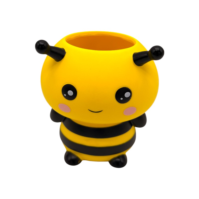Portapenne kawaii in PVC per scrivania e cameretta a forma di ape