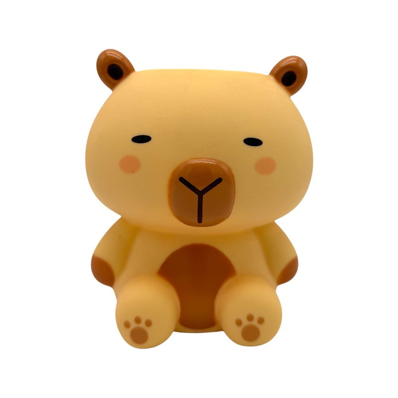 Portapenne kawaii in PVC per scrivania e cameretta a forma di capibara