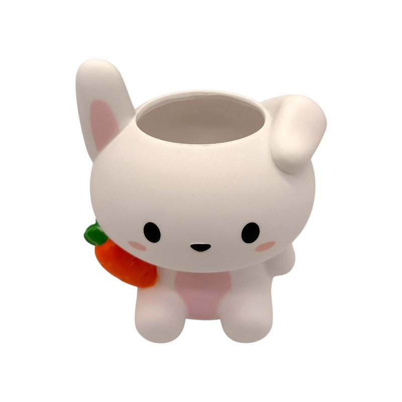 Portapenne kawaii in PVC per scrivania e cameretta a forma di coniglietto
