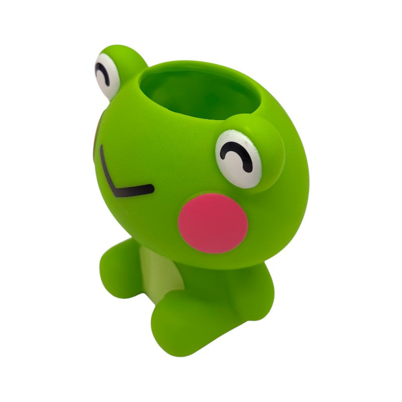 Portapenne kawaii in PVC per scrivania e cameretta a forma di rana