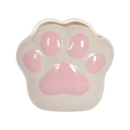 Bellissimo portapenne in ceramica da scrivania legami a forma di Zampa di gattino