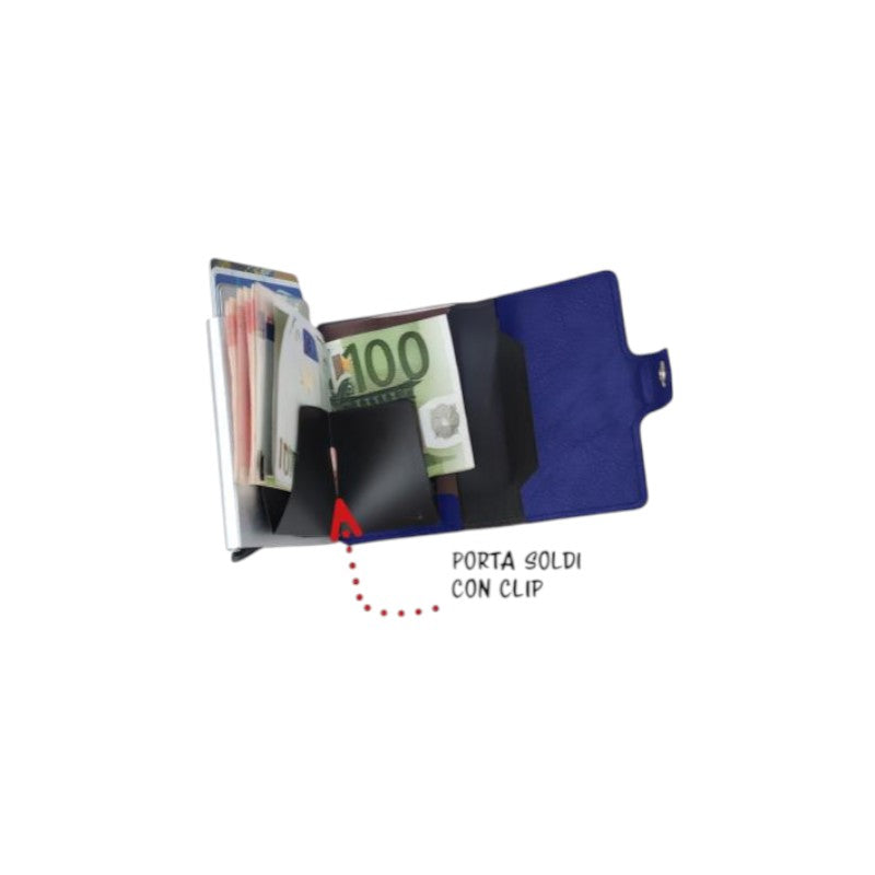 Portafoglio regalo per la festa del papà con protezione contro hackeraggio e portasoldi con clip