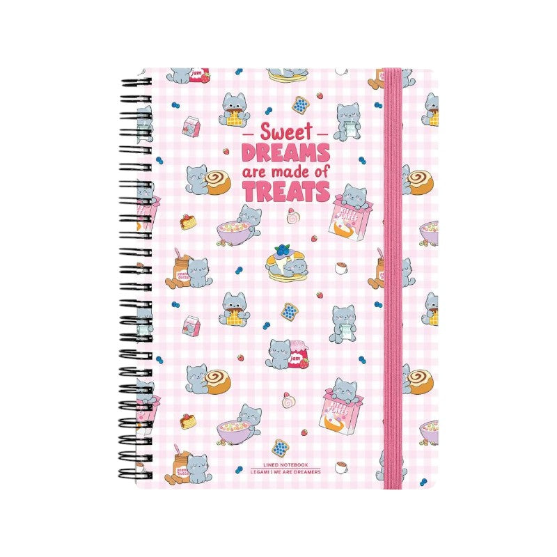 Quaderni A4 spiralati Legami con copertine kawaii e fantasie colorate: perfetti per scuola, università e appunti. Scopri tutte le varianti su Viano Shop!