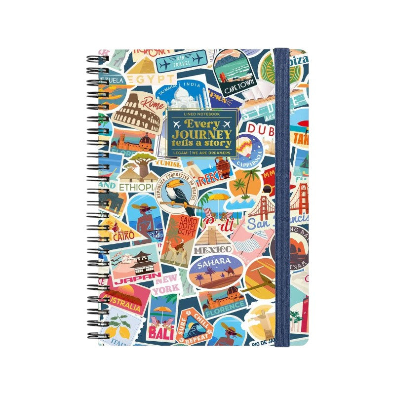 Quaderni A5 spiralati Legami a righe con copertine kawaii ed elastico: perfetti per appunti, diario e viaggi. Scopri tutte le varianti su Viano Shop!